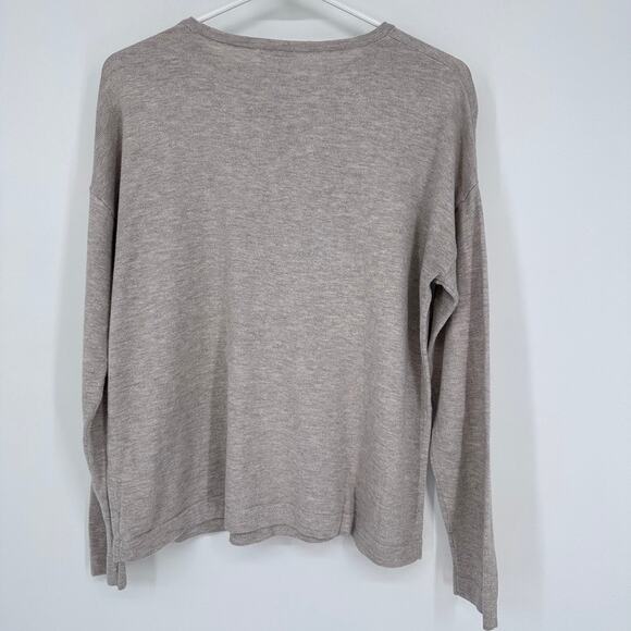 J Jill Sweater Women Petite XS Westin Dog Pullover Knit Lightweight Preppy Puppy - Picture 7 of 9